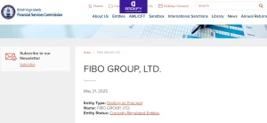 استعلام مجوز IFSC بلیز فیبوگروپ