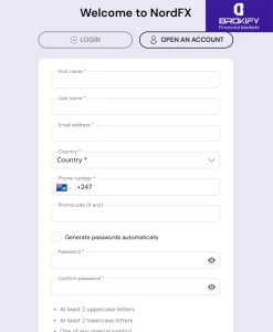 ثبتنام در NordFX