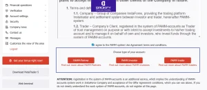 انتخاب نقش در حساب پم اینستا فارکس