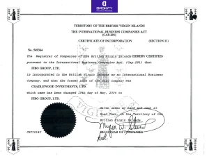 مجوز IFSC بلیز فیبوگروپ