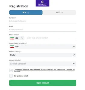 ثبت نام اینستا فارکس