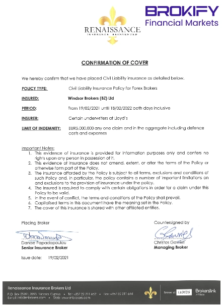 بیمه نامه بروکر Windsor