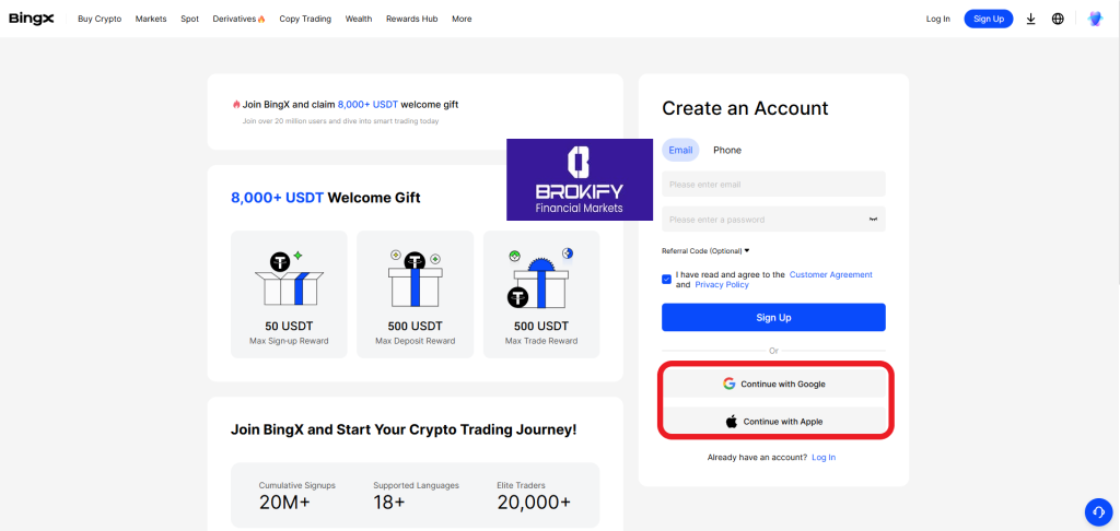 بینگ ایکس - ثبت نام 2