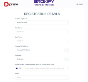ثبت‌نام در بروکر دوو پرایم