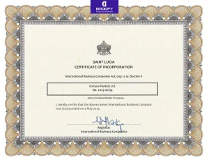 مجوز IFSC-Saint Lucia فورچونا مارکتس