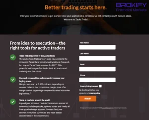 ثبتنام بروکر Zacks Trade