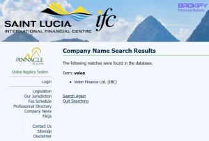 مجوز FSRA بروکر ولون اف ایکس