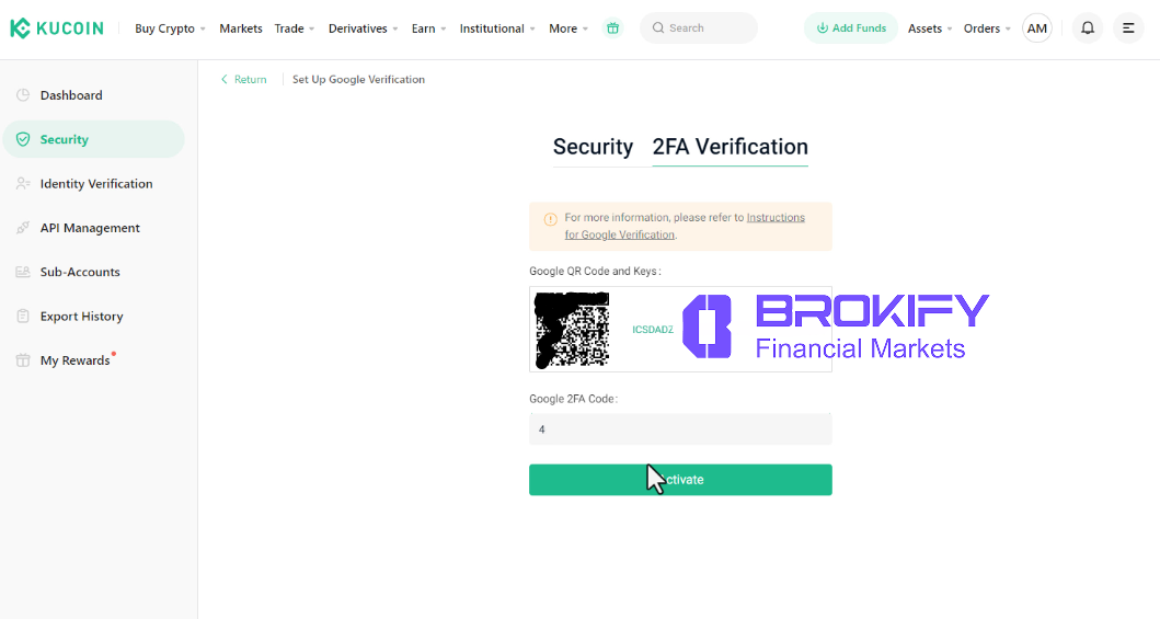 کوکوین - فعال سازی گوگل آتنتیکیتور 4