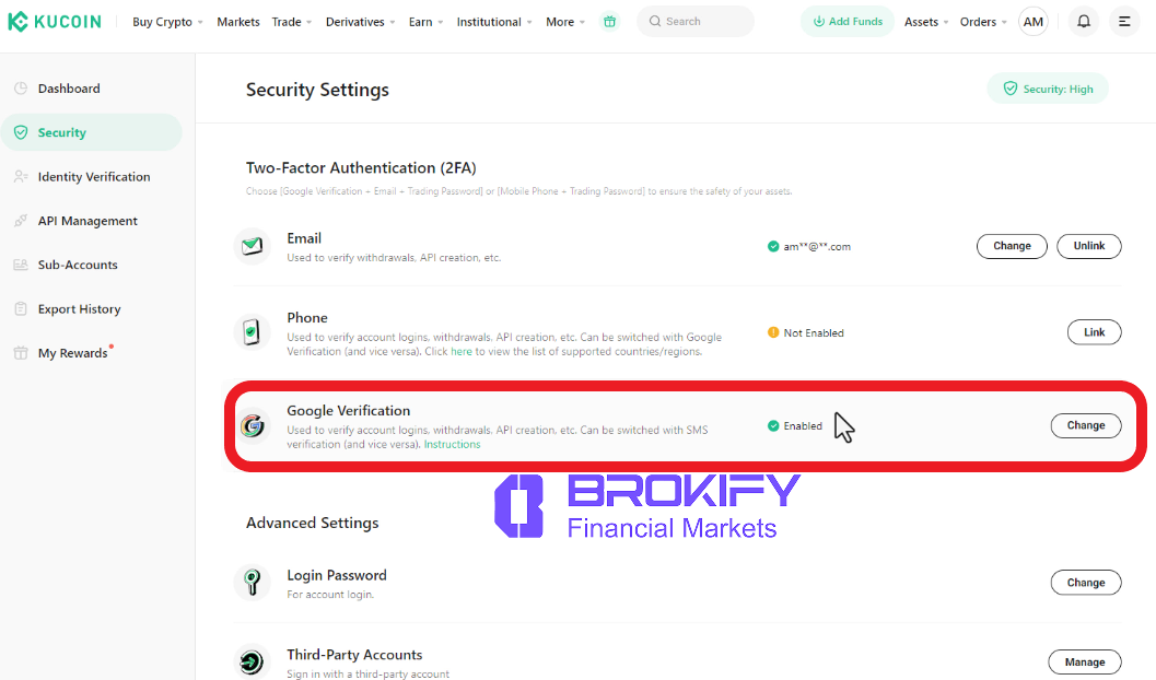 کوکوین - فعال سازی گوگل آتنتیکیتور 6