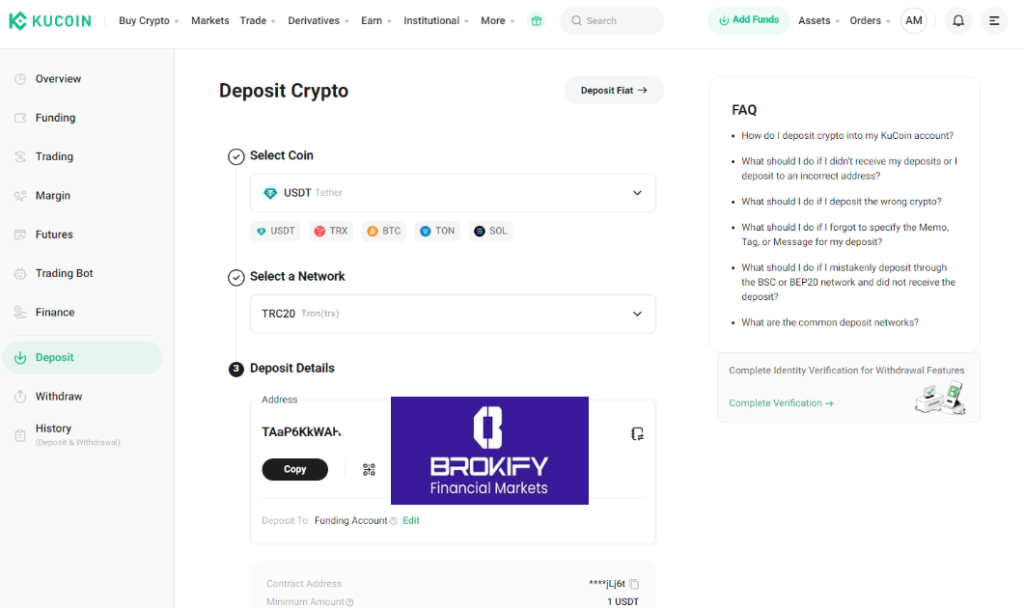 کوکوین - نحوه واریزی در کوکوین