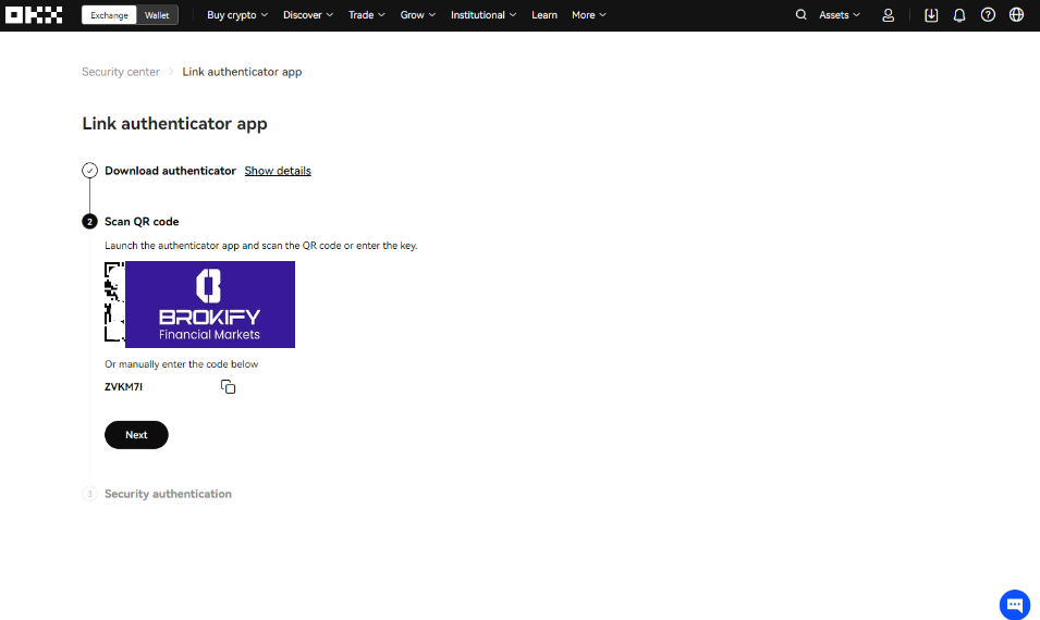 اوکی ایکس - فعال کردن کد دو عاملی (google authenticator) 3