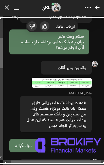 بیت پین - ارتباط با پشتیبانی 1