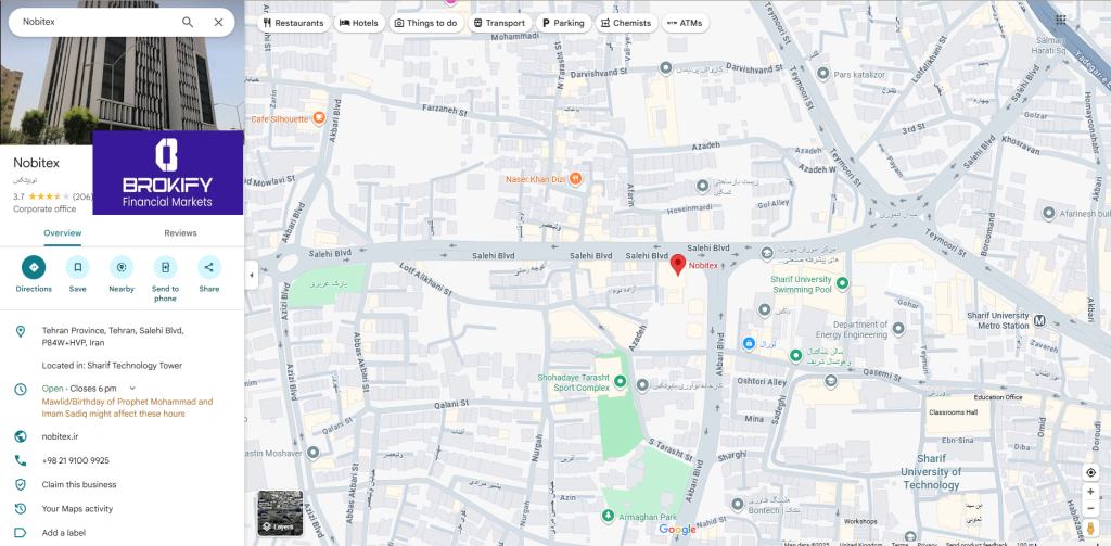 نوبیتکس - آدرس