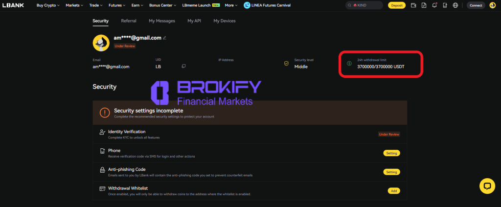 ال بانک - سقف برداشت بدون احراز هویت