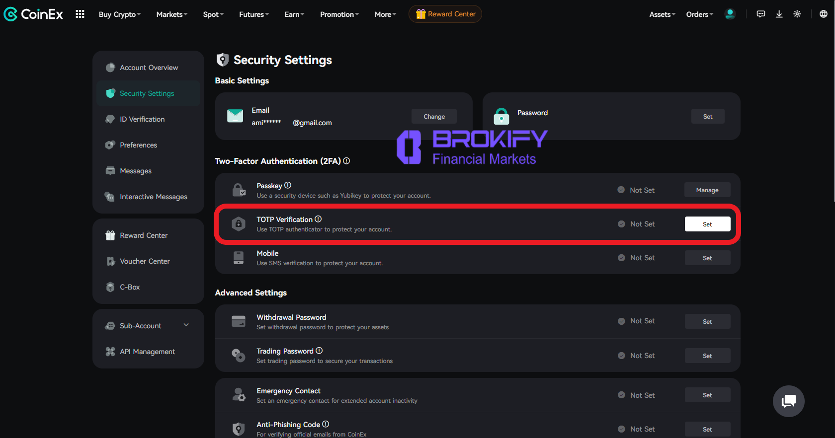 کوینکس - کد دو عاملی (google authenticator) 1