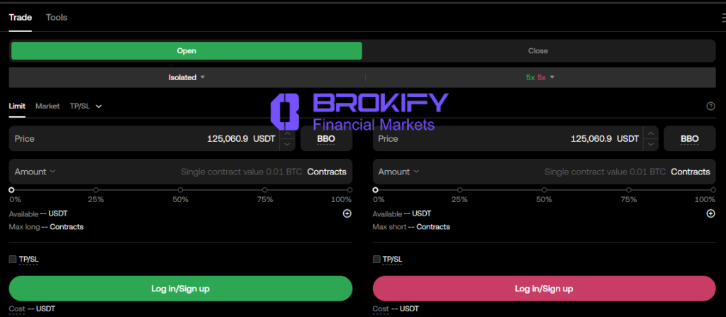 اوکی ایکس - ابزار معامله گری در فیوچرز 1