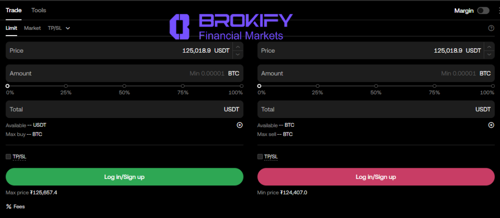 اوکی ایکس - ابزار معامله گری در اسپات
