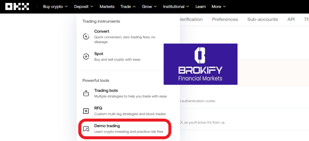 اوکی ایکس - دمو تریدینگ (Demo Trading) 1