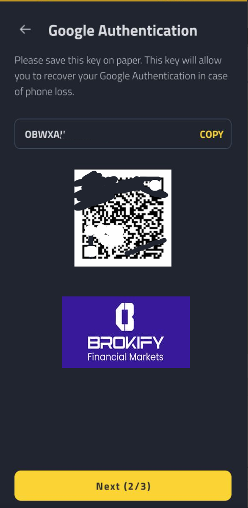 کراکن - فعال کردن کد دو عاملی (google authenticator) 4