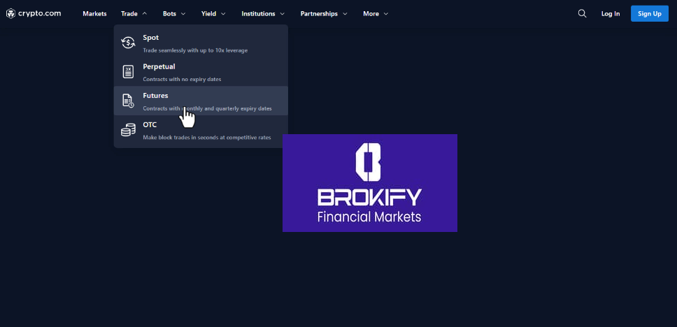 کریپتو دات کام - نحوه انجام معاملات فیوچرز 1