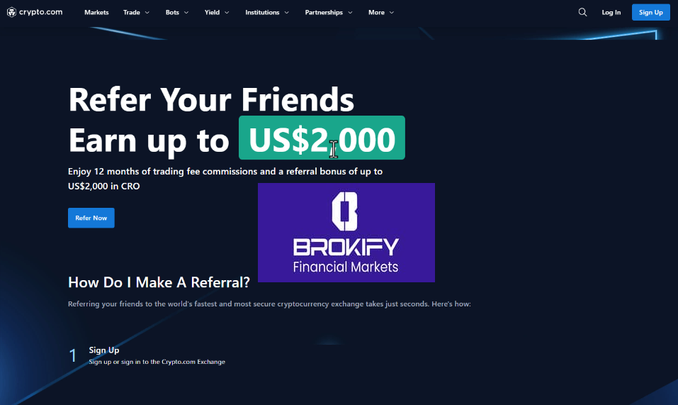 کریپتو دات کام - ریفرال