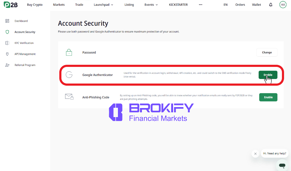 پی تو بی - فعال کردن کد دو عاملی (google authenticator) 1