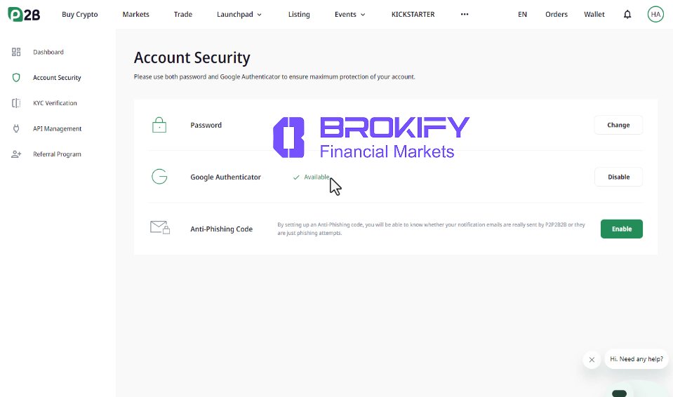 پی تو بی - فعال کردن کد دو عاملی (google authenticator) 6