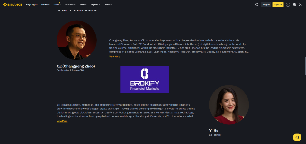 بایننس - CZ& YI He