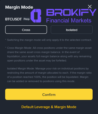 بایننس - کراس یا ایزوله