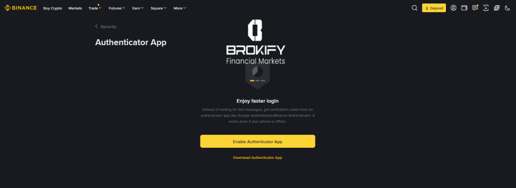 بایننس - فعال کردن کد دو عاملی (google authenticator) 2