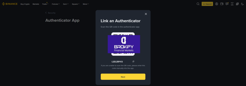 بایننس - فعال کردن کد دو عاملی (google authenticator) 3