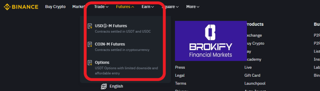 بایننس - معاملات فیوچرز 1