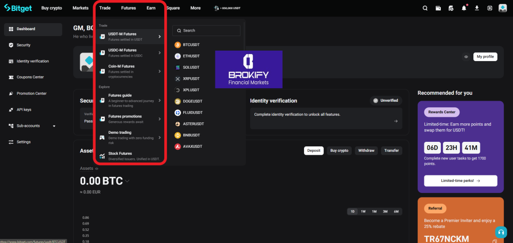 بیت گت - معاملات فیوچرز 1