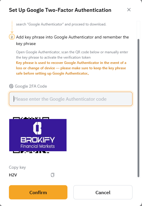بای بیت - فعال کردن کد دو عاملی (google authenticator) 3