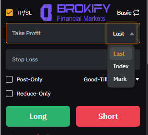 بای بیت - حد سود و حد ضرر (TP/SL)