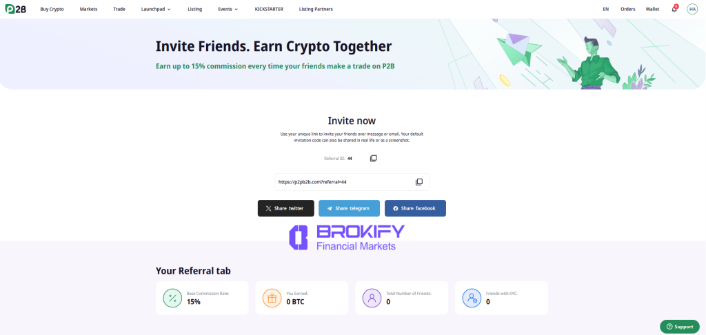 پی تو بی - ریفرال