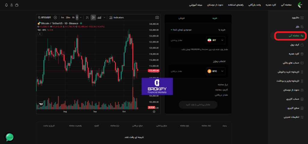 عصر تتر - معاملات آنی