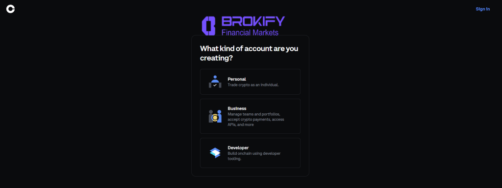 کوین بیس - نحوه ثبت نام 2