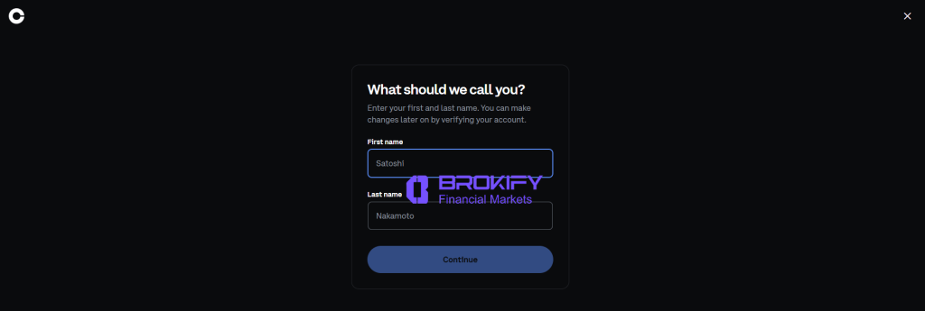 کوین بیس - نحوه ثبت نام 6