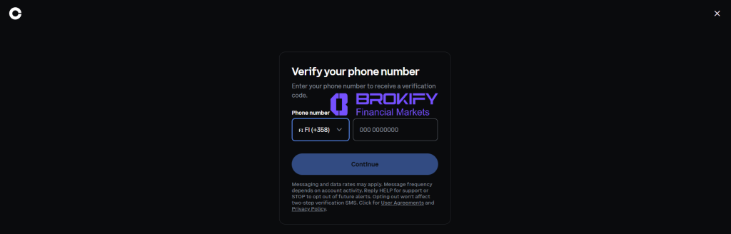 کوین بیس - نحوه ثبت نام 7