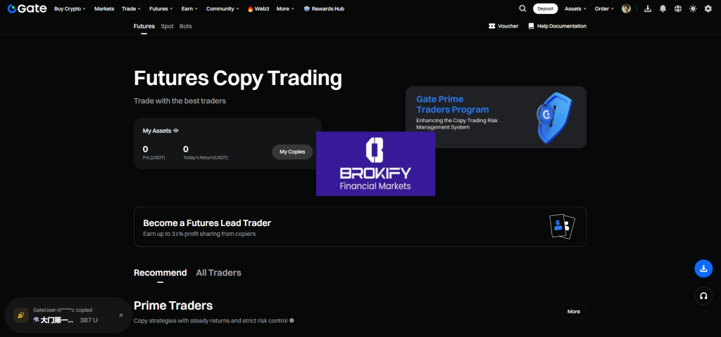 گیت - کپی تریدینگ (Copy Trading)