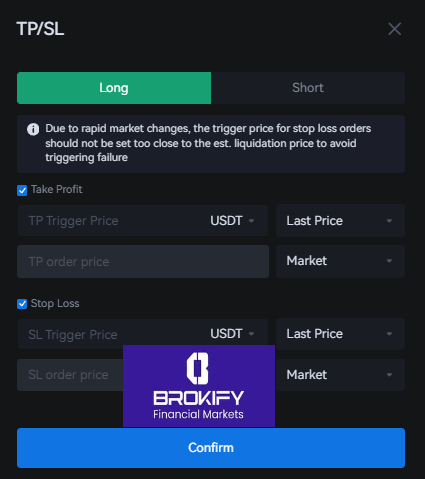 هیوبی گلوبال - نحوه گذاشتن حد سود و حد ضرر (TP/SL)