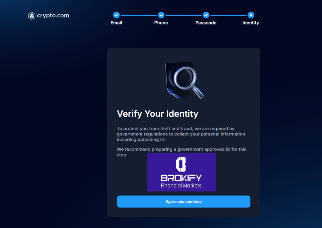 کریپتو دات کام - نحوه احراز هویت 4