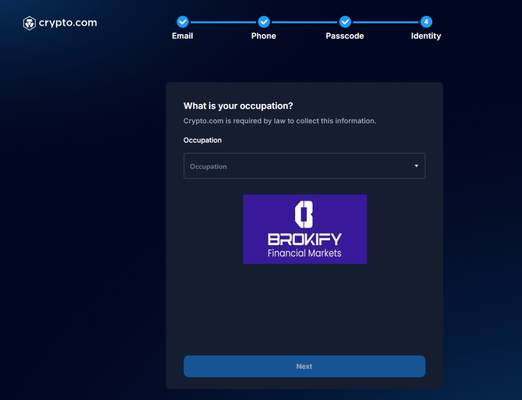 کریپتو دات کام - نحوه احراز هویت 7