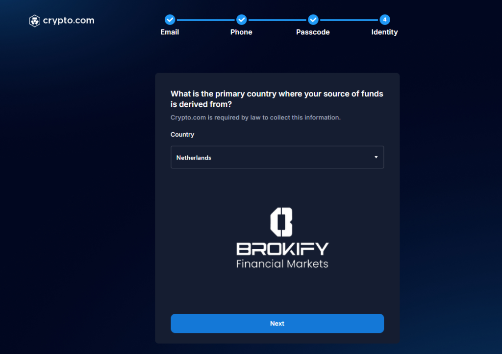 کریپتو دات کام - نحوه احراز هویت 9