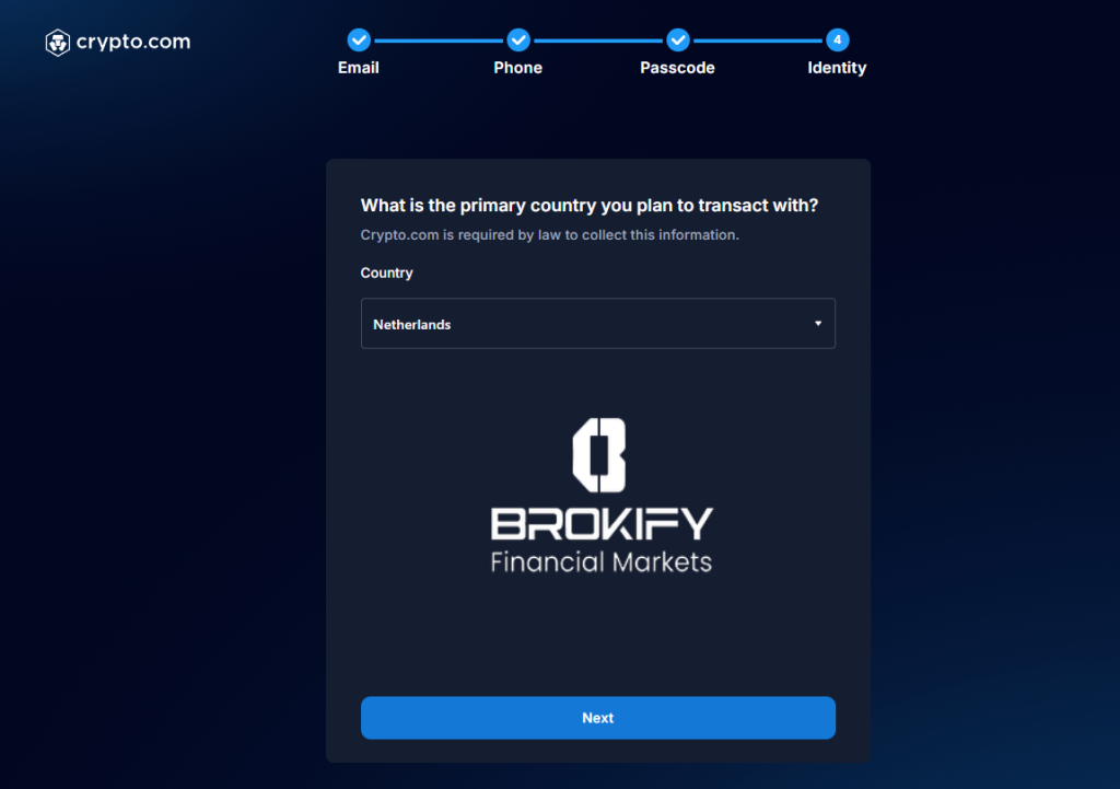 کریپتو دات کام - نحوه احراز هویت 10