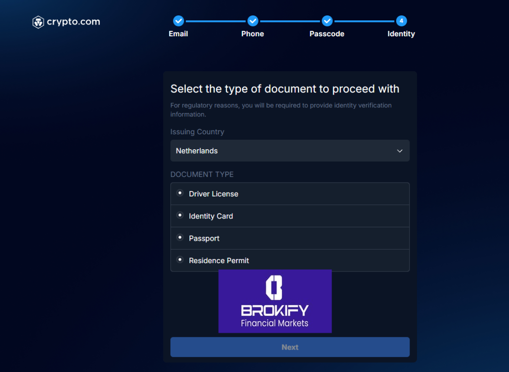کریپتو دات کام - نحوه احراز هویت 12