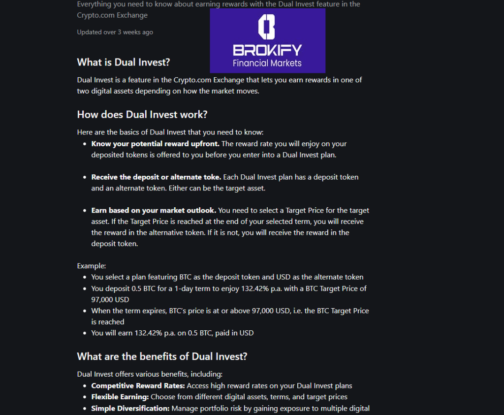 کریپتو دات کام - سرمایه گذاری دوگانه (Dual Invest)