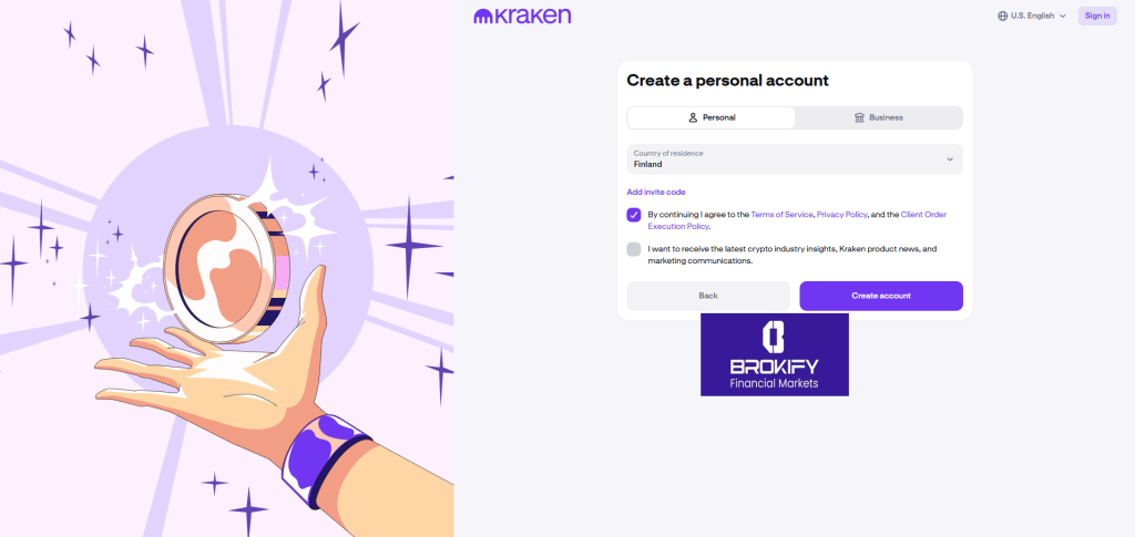 کراکن - نحوه ثبت نام 4