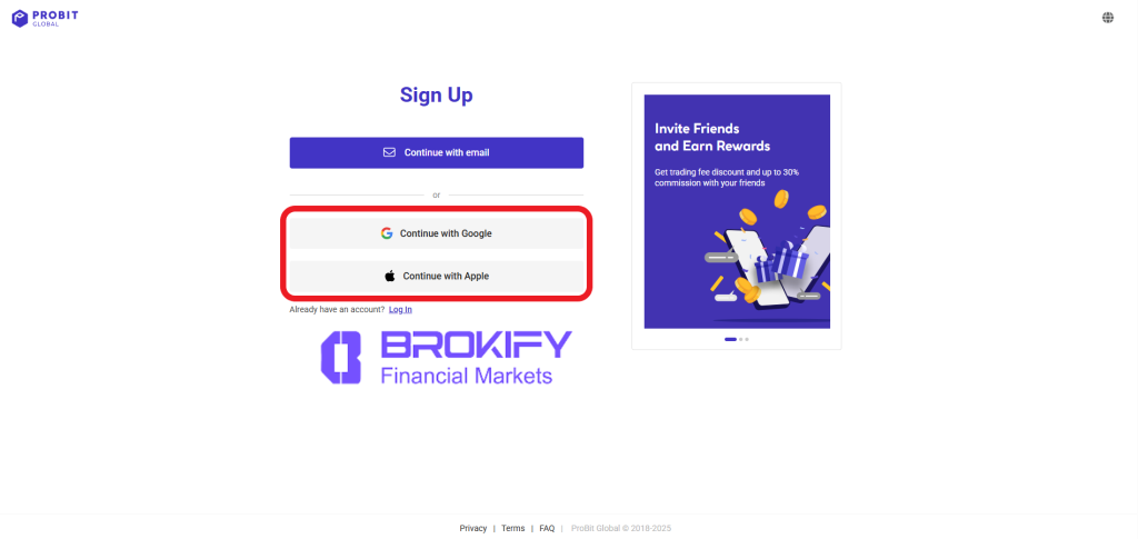 پروبیت - نحوه ثبت نام 2